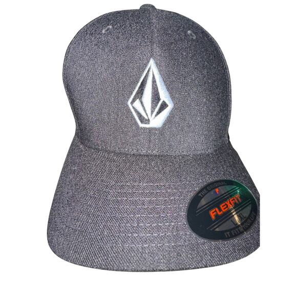 Volcom Full Stone HTHR XFIT CHH CAP Black D5532102 NWT - Picture 1 of 9